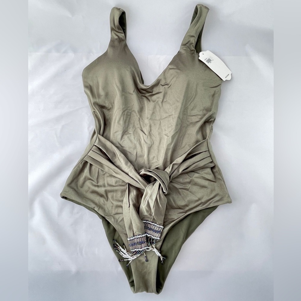 Swimsuit color military green